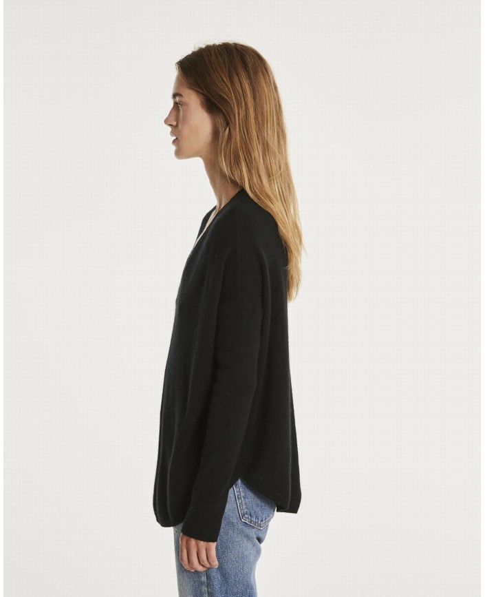 Pull misha noir cachemire - Kujten