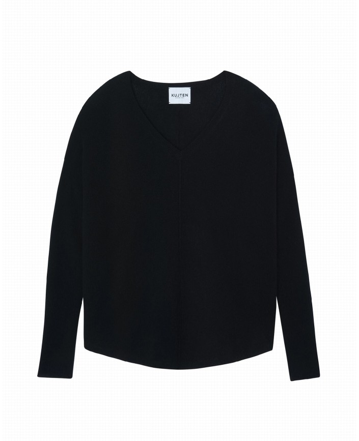 Pull misha noir cachemire - Kujten