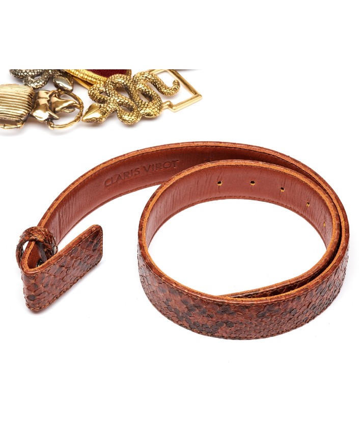 Ceinture python moka - Claris virot 2