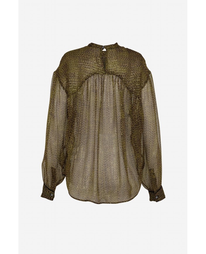 Chemise kaki en soie - Pomandere 2