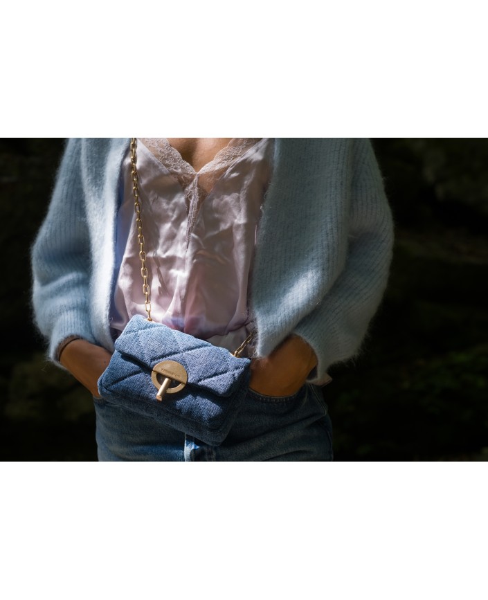 Sac nano moon indigo en lin - Vanessa bruno 2