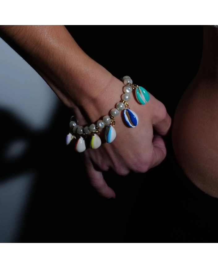 Bracelet perles coquillages - The shell dealer