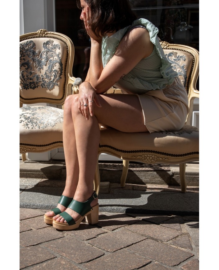 Sandales yaark cuir vegetal - Sabot youyou 2