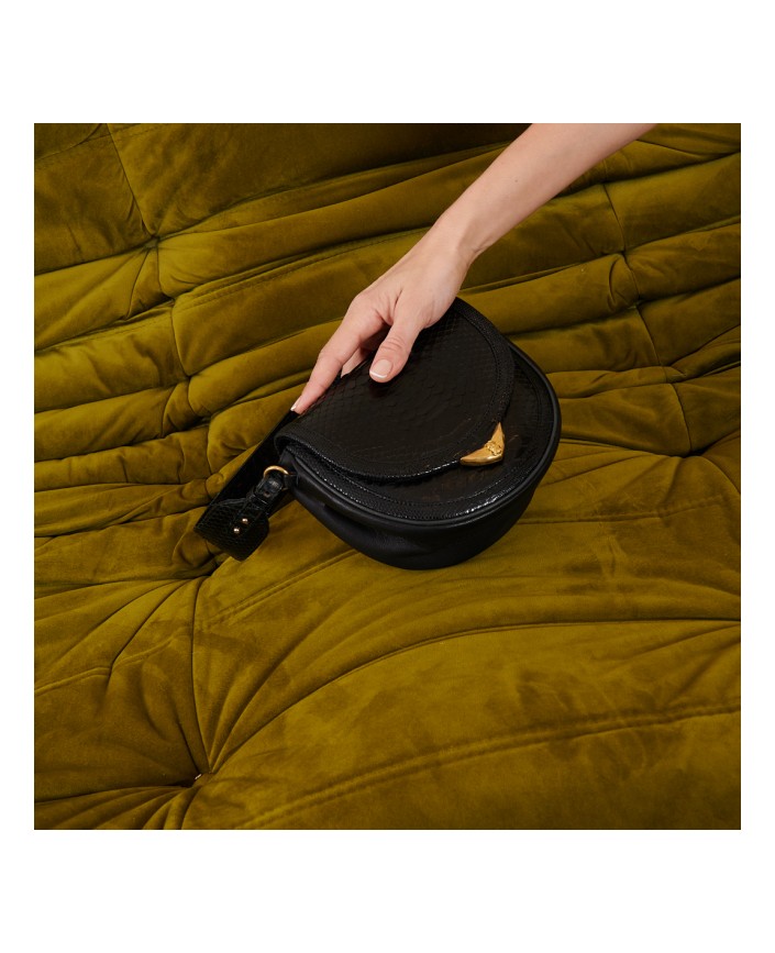 Sac python victoria noir - Claris virot