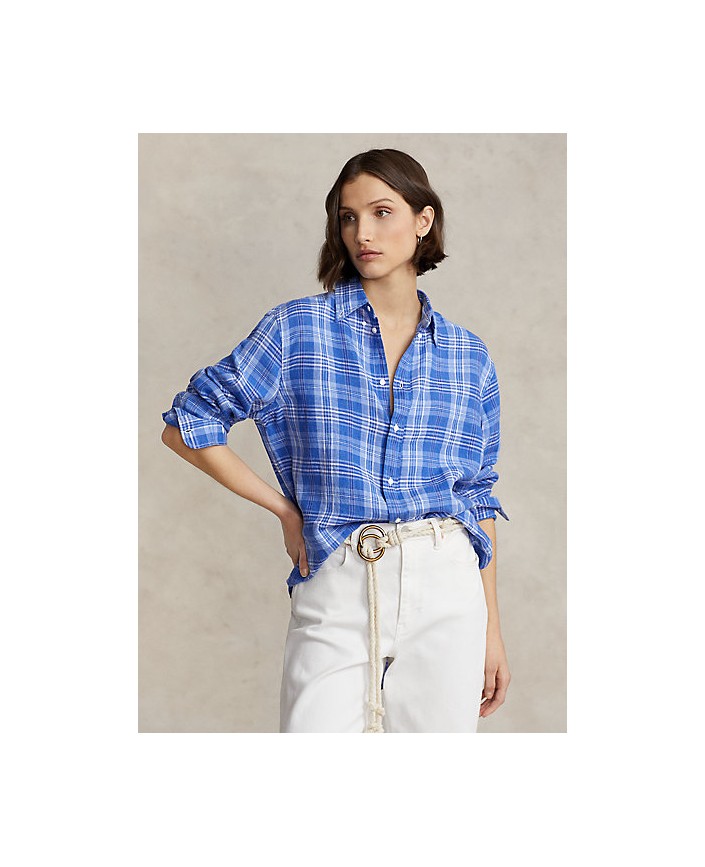 Chemise lin carreaux - Ralph lauren 2