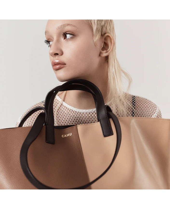 Cabas le pratique  cuir small - Cahu 2