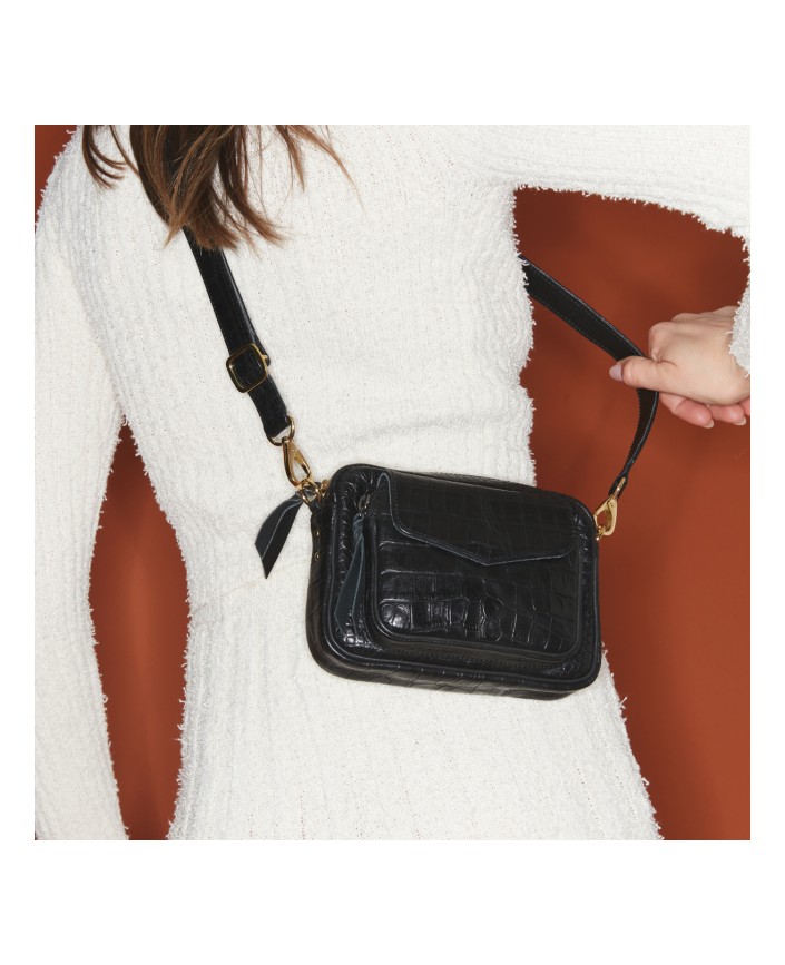 Sac cuir baby charly noir - Claris virot 2