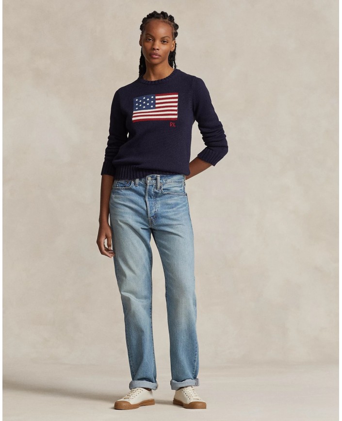 Pull flag en coton melange - Ralph lauren