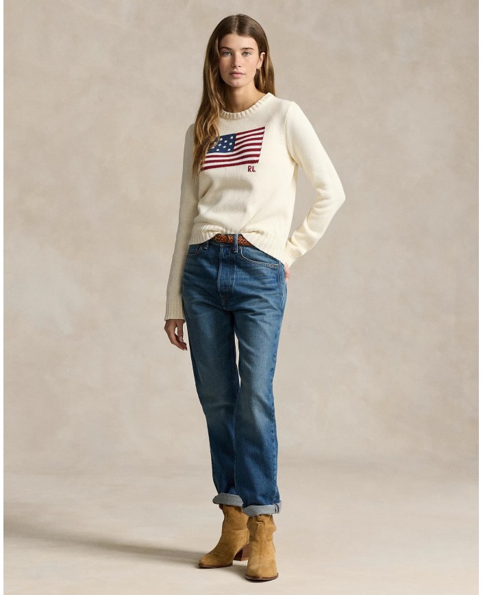 Pull flag creme - Ralph lauren