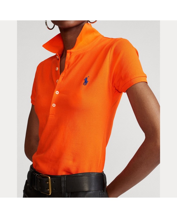 Polo julie slim sailing orange - Ralph lauren
