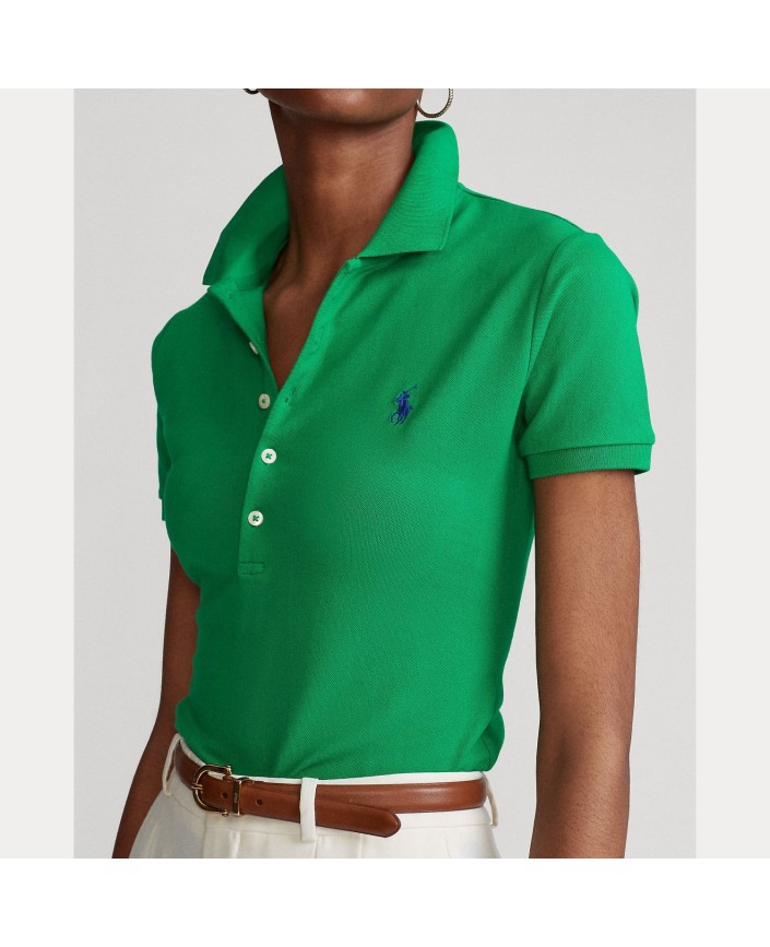 Polo julie slim billiard vert - Ralph lauren