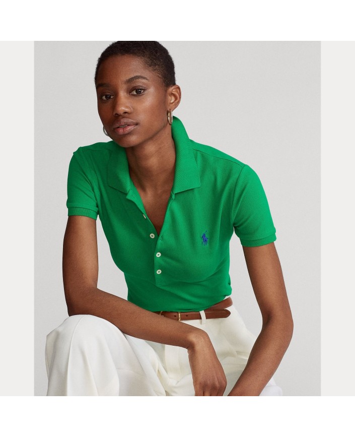 Polo julie slim billiard vert - Ralph lauren