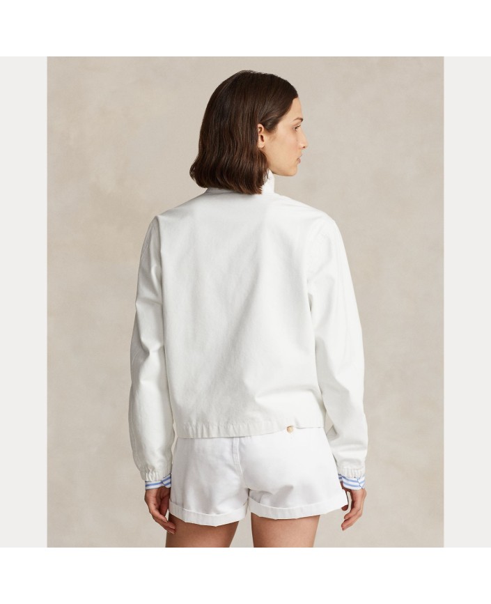 Veste windbreaker blanc delavé - Ralph lauren