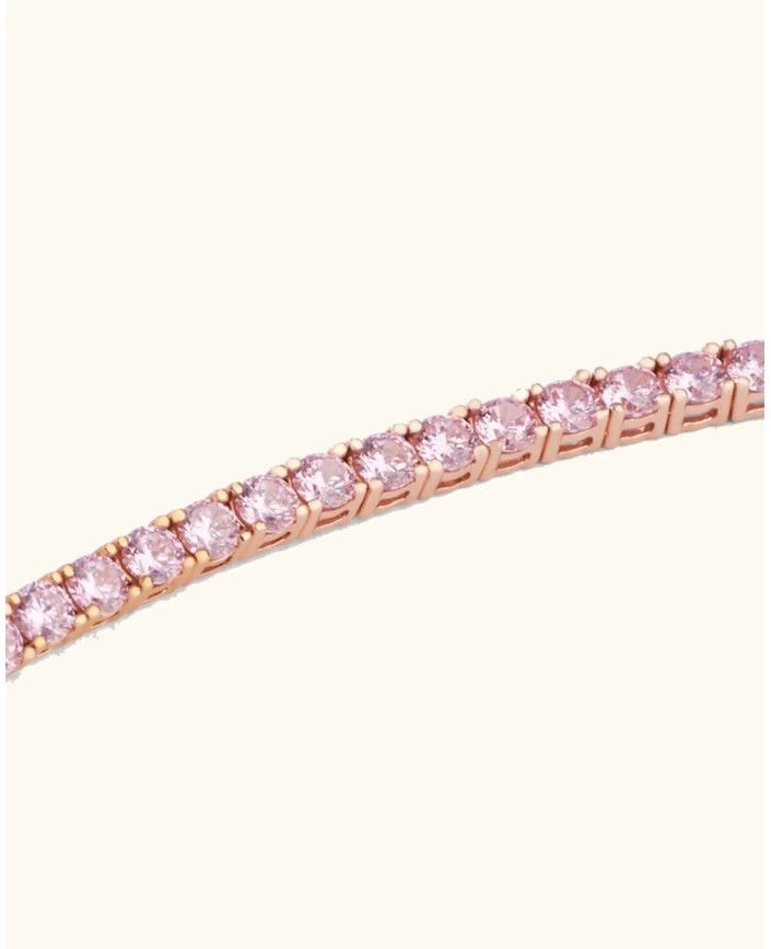Bracelet tennis baby pink - Plein soleil