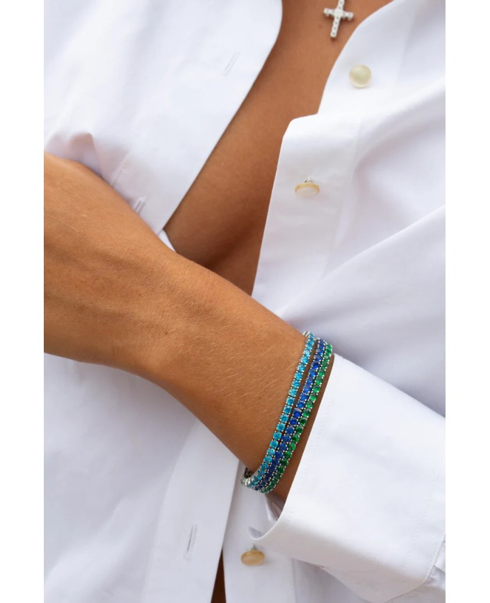 Bracelet tennis aqua - Plein soleil 2