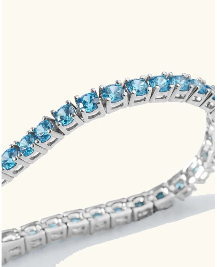Bracelet tennis aqua - Plein soleil