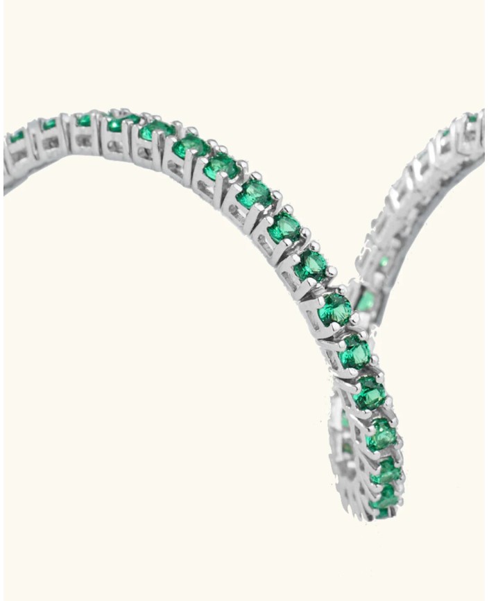 Bracelet tennis verde - Plein soleil