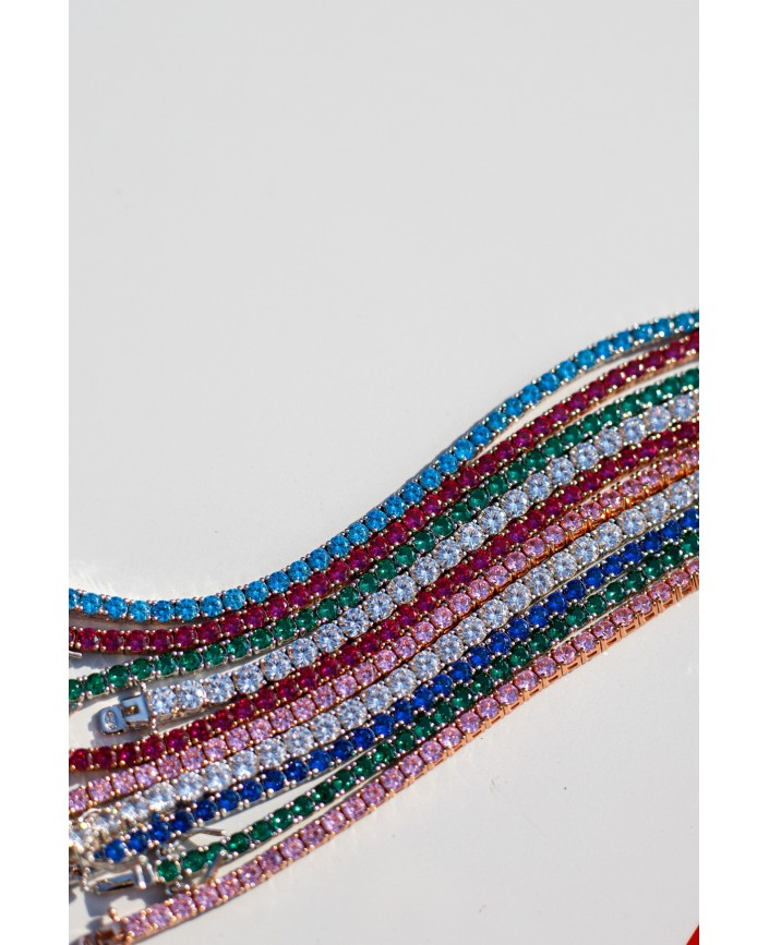 Bracelet tennis verde - Plein soleil