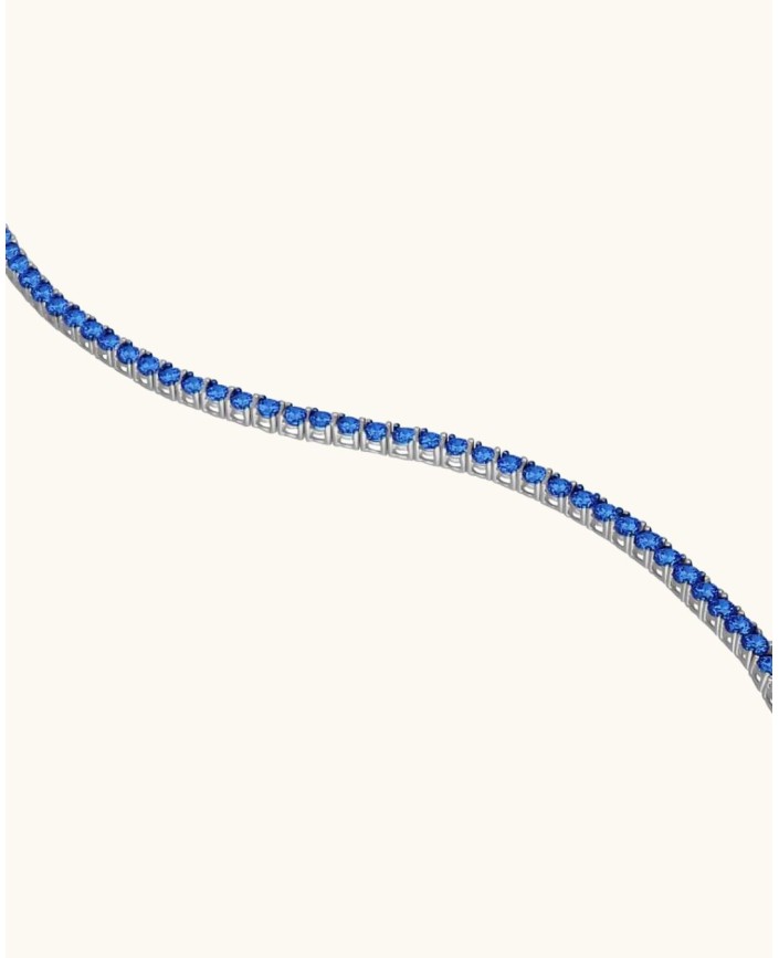 Bracelet tennis bleu azur - Plein soleil