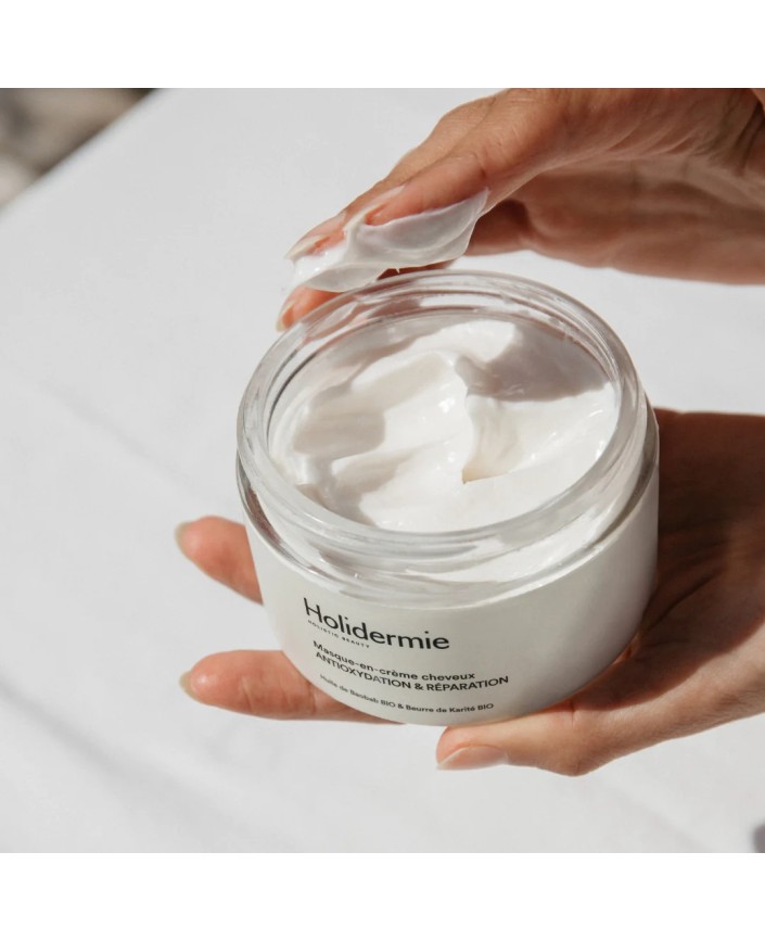 Masque en creme cheveux - Holidermie 2