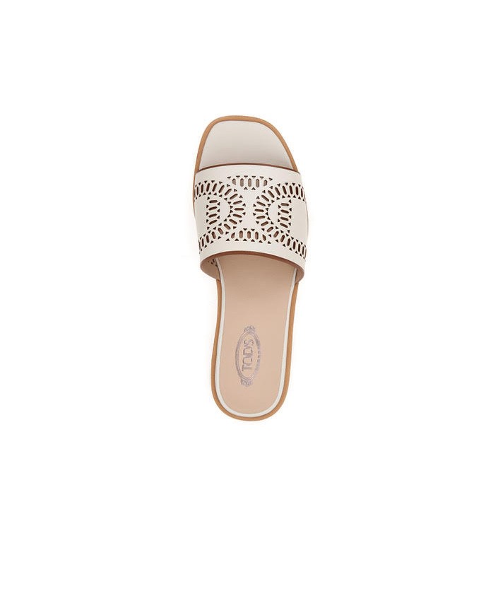 Sandale en cuir blanche - Tod's