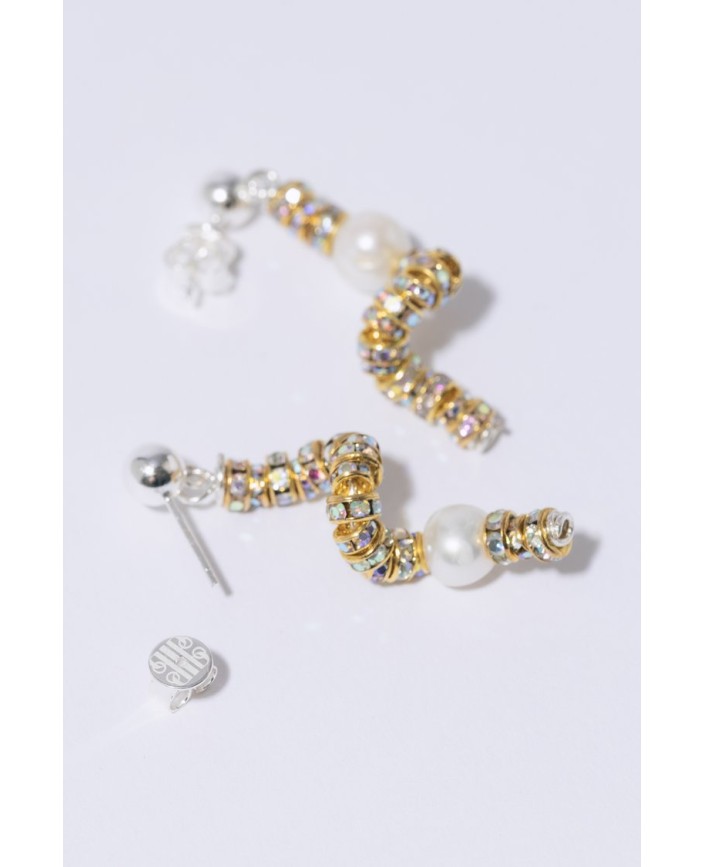 Boucles d'oreilles tiny snakes - Pearl octopussy 2