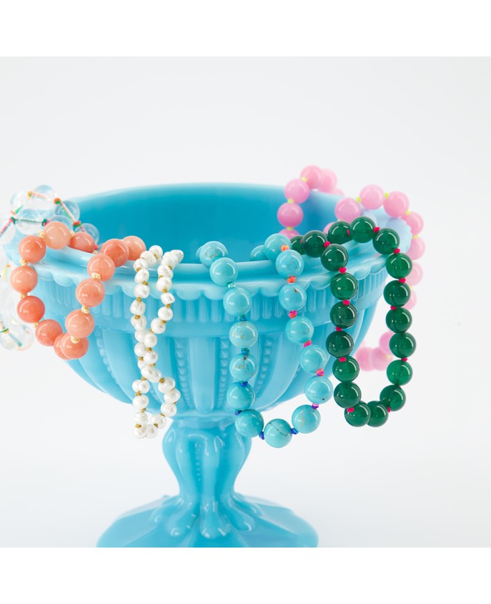 Collier rainbow quartz rose - 4 crosses 2