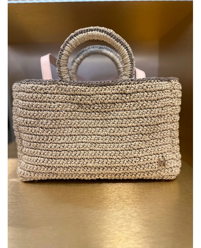 Sac muze l raphia lurex gold - Mizele