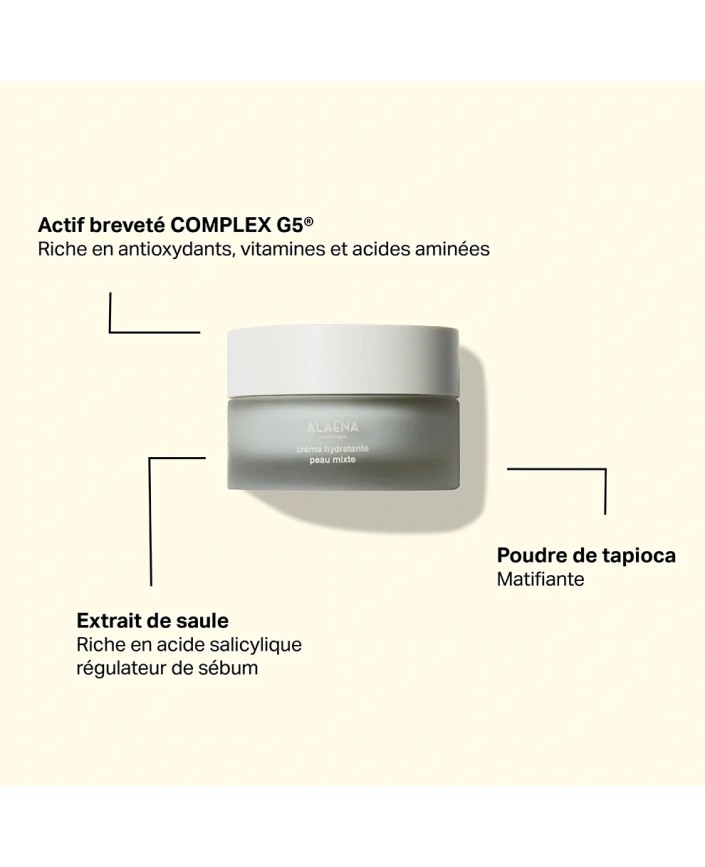 Creme hydratante peau mixte - Alaena 2