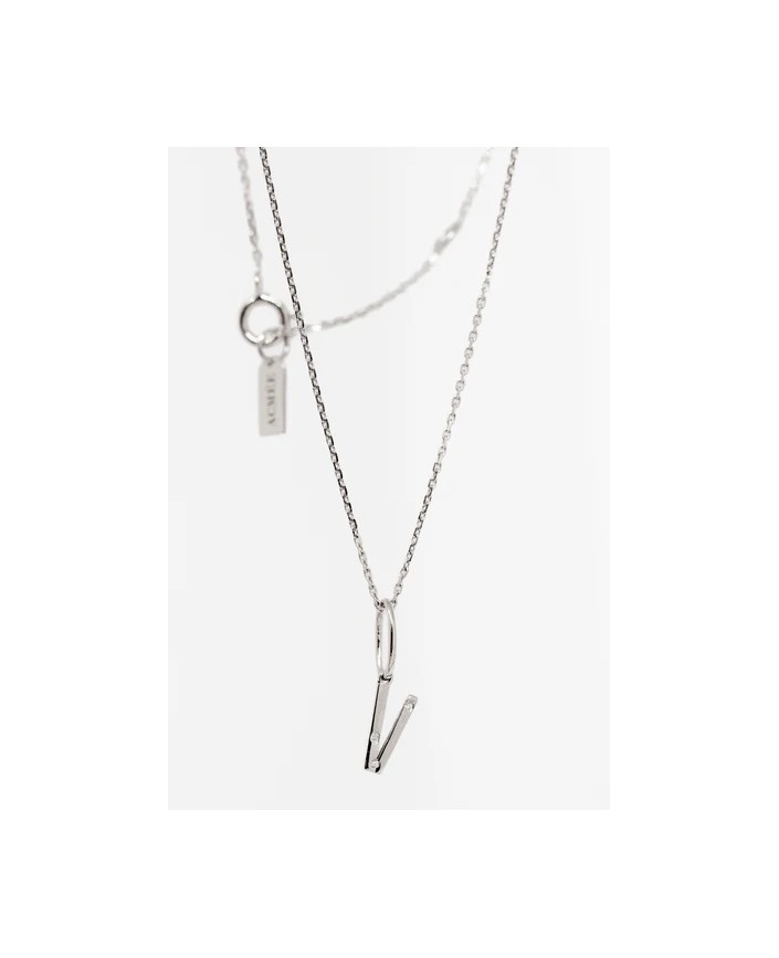 Collier lettre eternite - Acmee