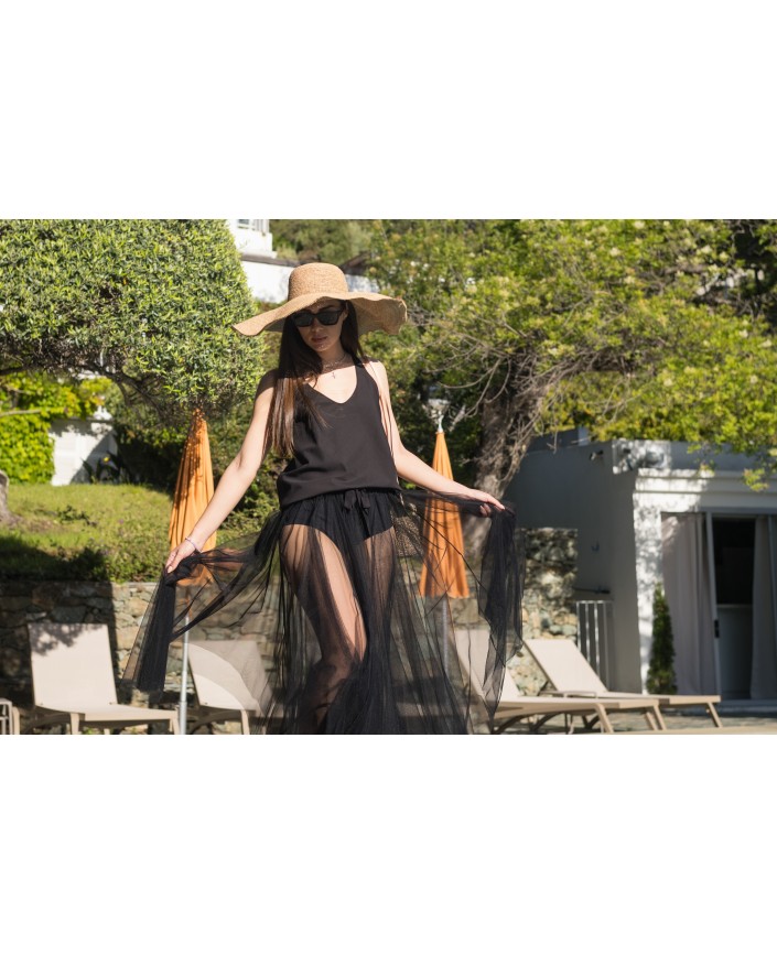 Top satin etoile jacquard - Forte forte