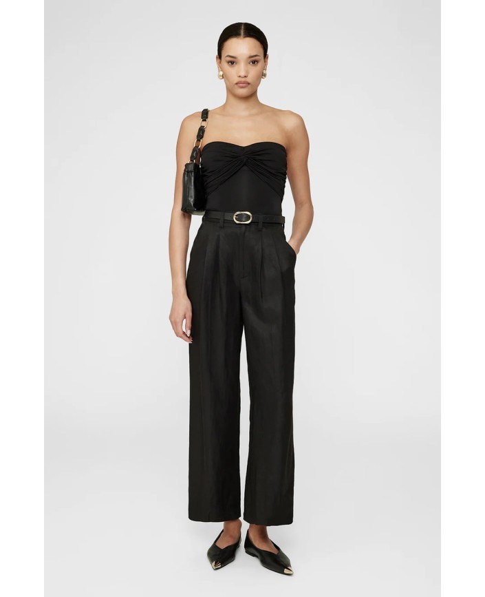 Pantalon carrie cropped linen - Anine bing 2