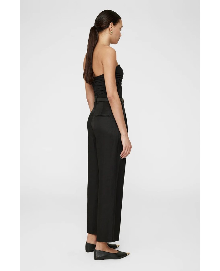 Pantalon carrie cropped linen - Anine bing