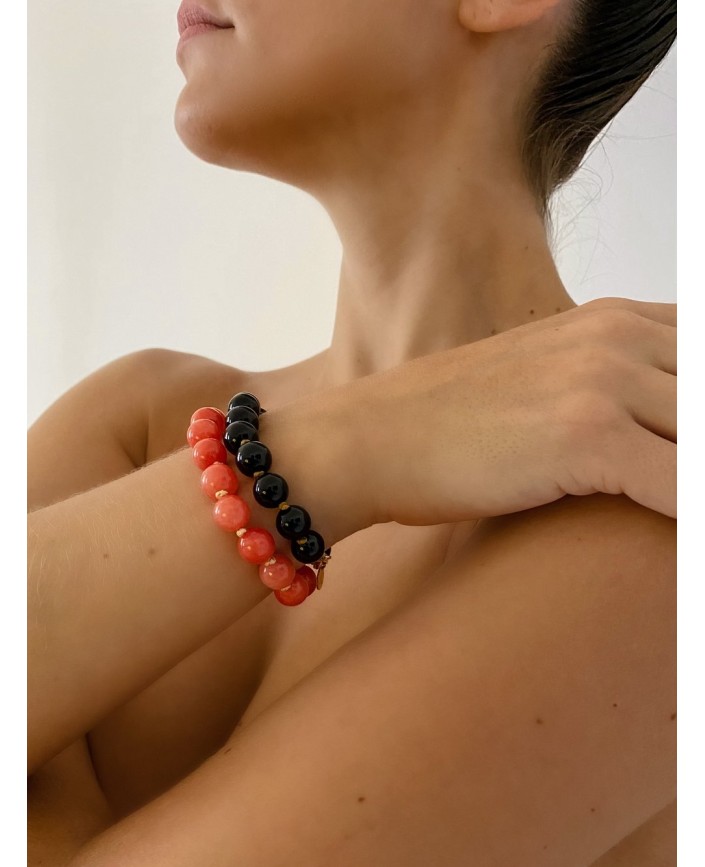 Bracelet rainbow nectarine - 4 crosses