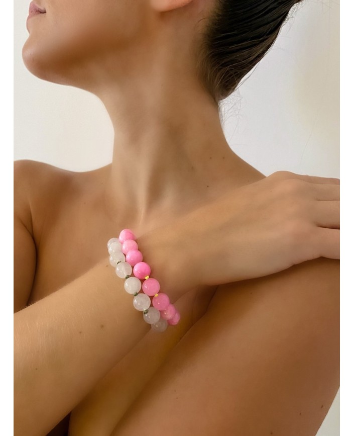 Bracelet rainbow rose - 4 crosses