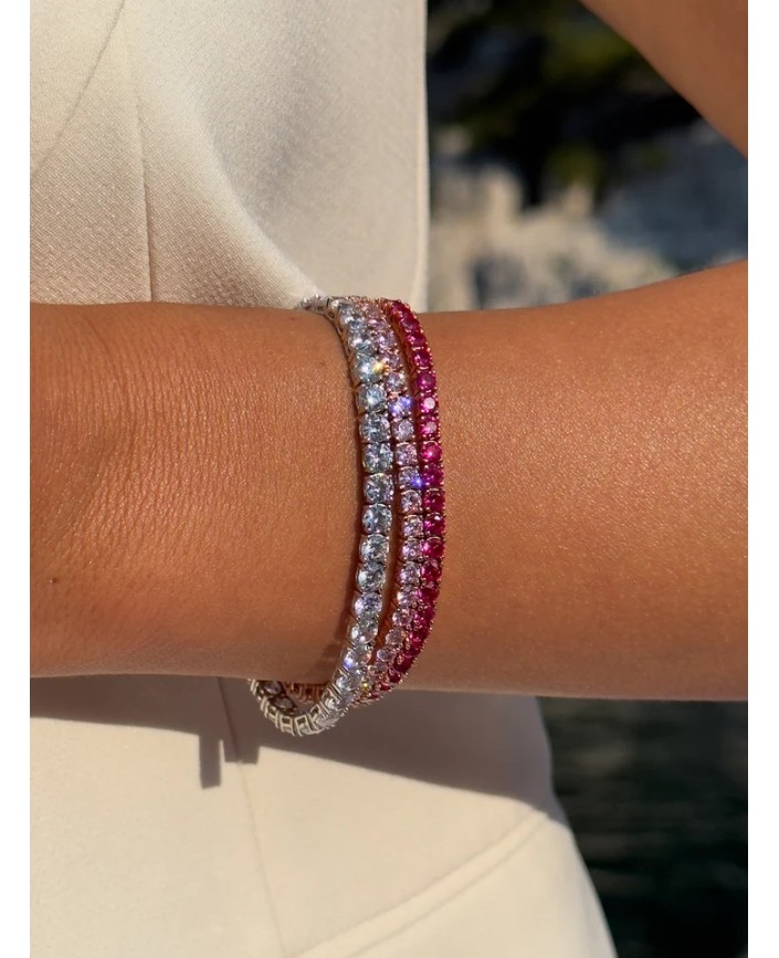 Bracelet tennis lilas - Plein soleil