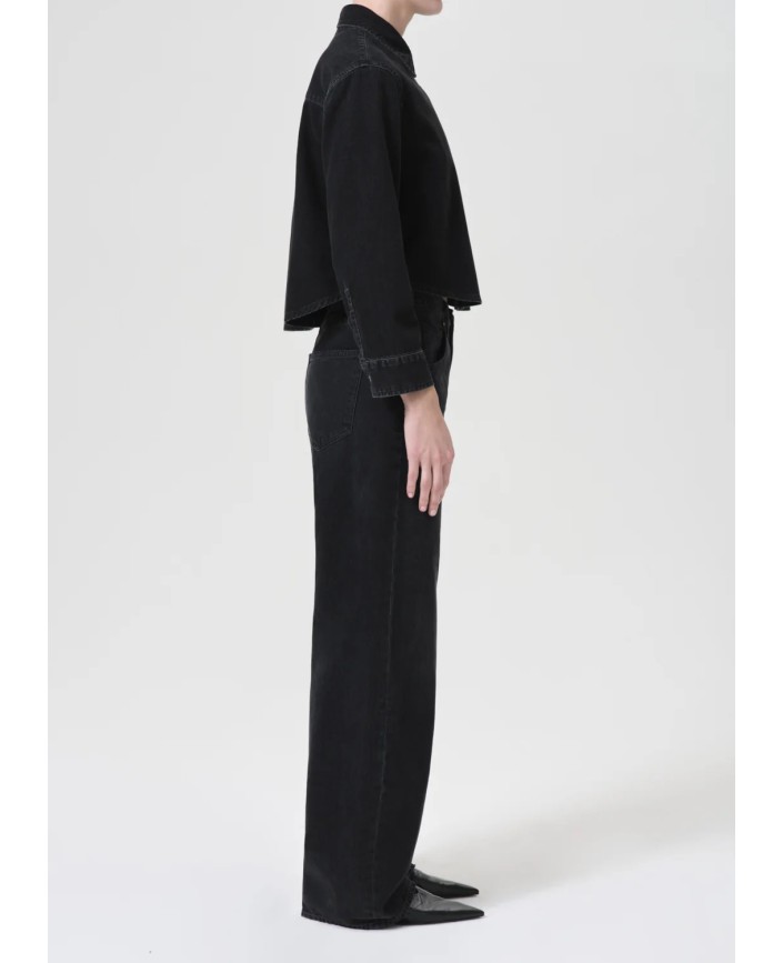 Jean low curve black tar - Agolde