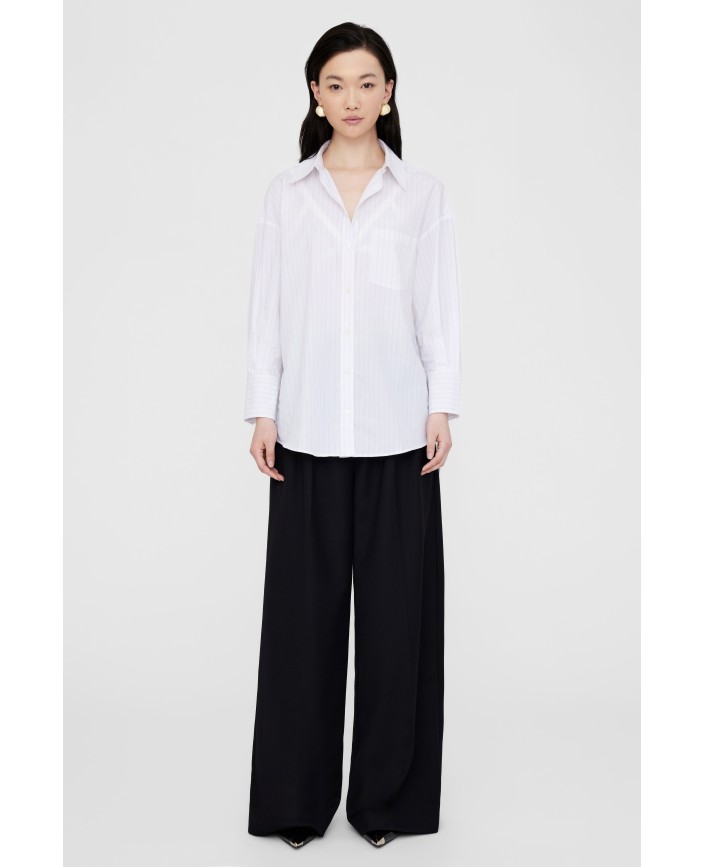 Chemise mika white and black - Anine bing 2