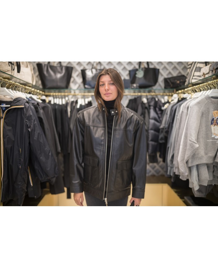 Veste henry black leather - Anine bing 2