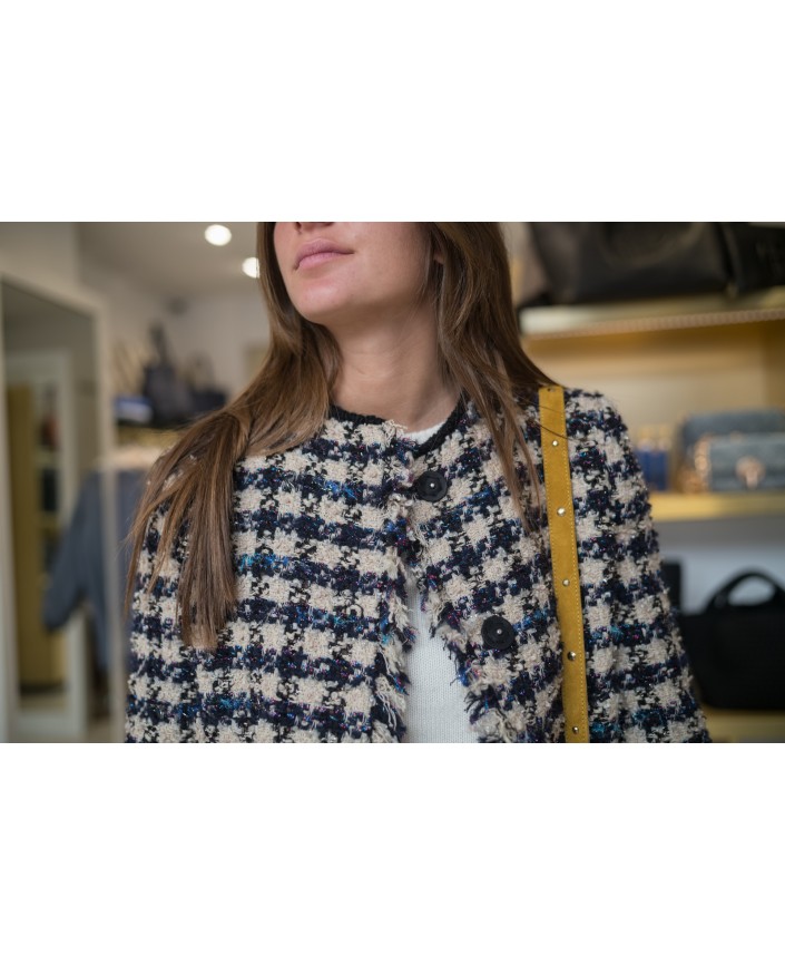 Veste pied de coque tweed boxy - Forte forte