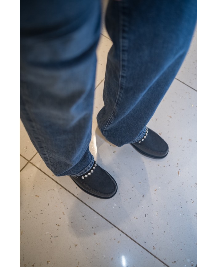 Mocassins leather with strass - Forte forte 2