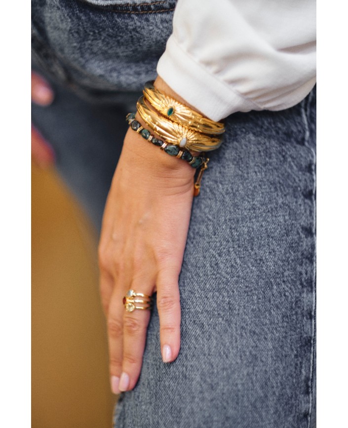 Bague mum quatz rose indien - Ucciani