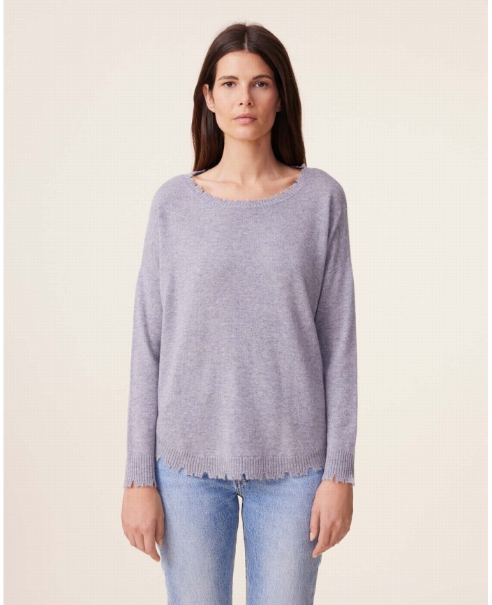 Pull mela gris chine - Kujten