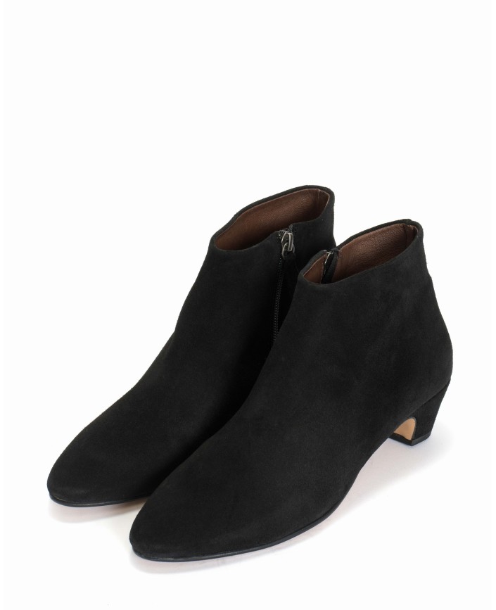 Bottines kyra calf suede black - Anonymous copenhagen