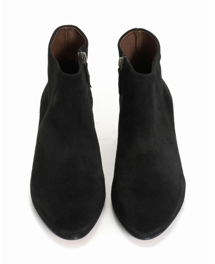 Bottines kyra calf suede black - Anonymous copenhagen