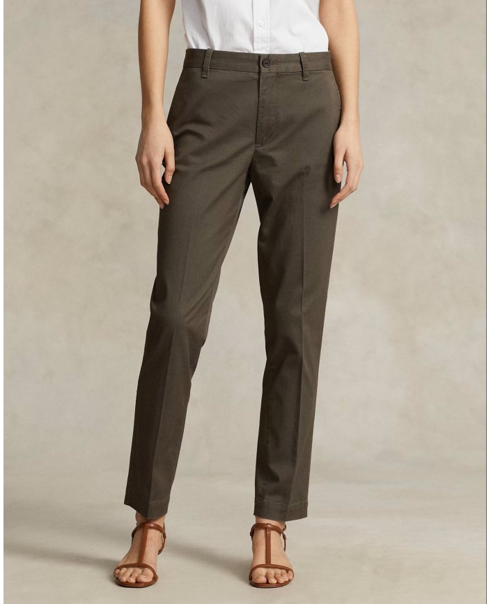 Pantalon chino 7/8 ankle olive - Ralph lauren