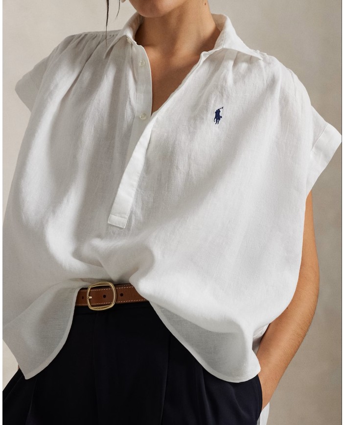 Chemise mc lin blanche - Ralph lauren 2