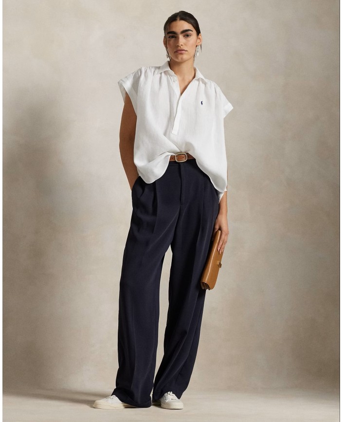 Chemise mc lin blanche - Ralph lauren