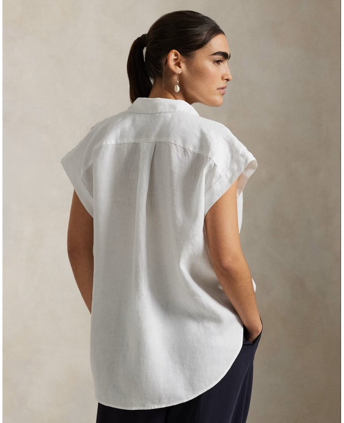 Chemise mc lin blanche - Ralph lauren