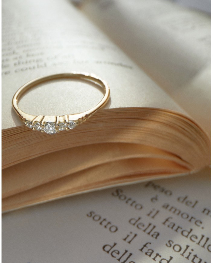 Bague valentina or jaune - Atelier vm 2